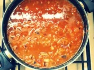 1 P1060528 300x225 1 Paso 6: Cocinar el arroz caldoso con mejillones