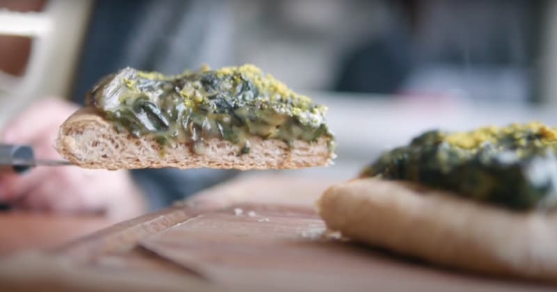 pizza de acelga con harina integral Pizza de acelga con harina integral