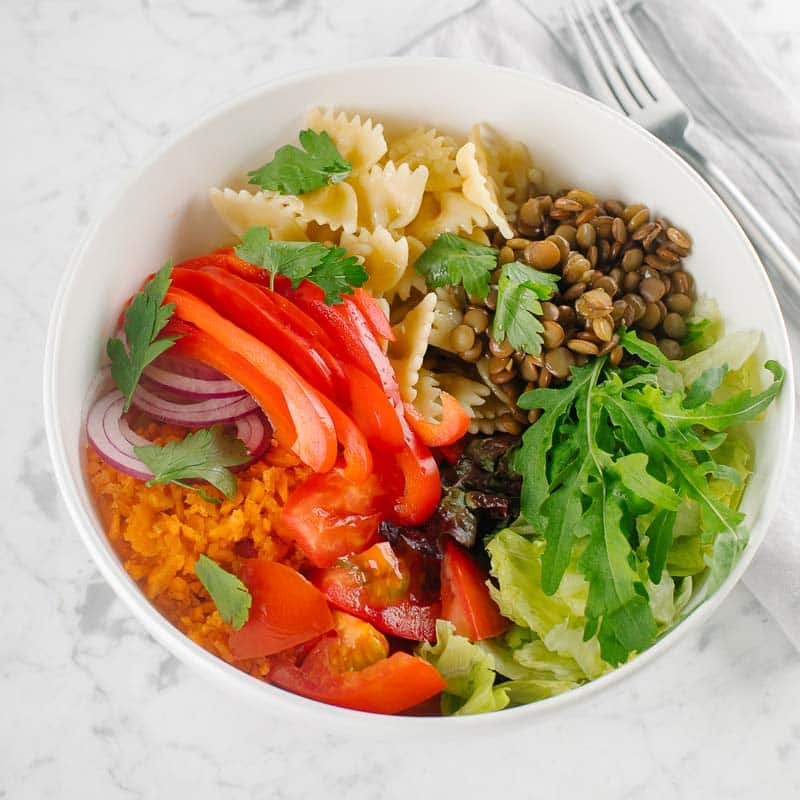 ensalada de fideos monitos Ensalada de fideos moñitos