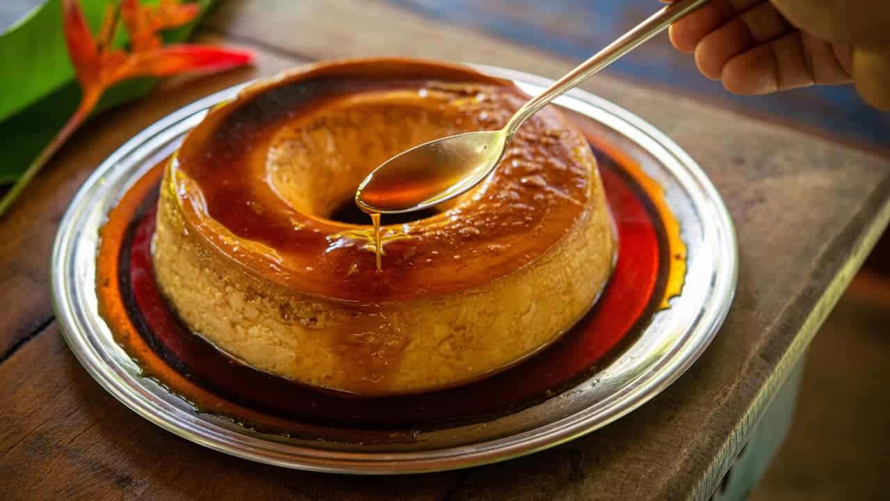 flan de coco flan de coco rallado