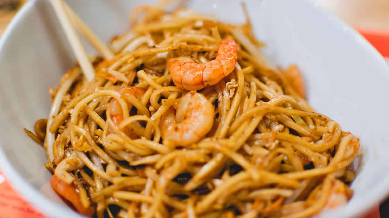 noodles con gambas noodles con gambas