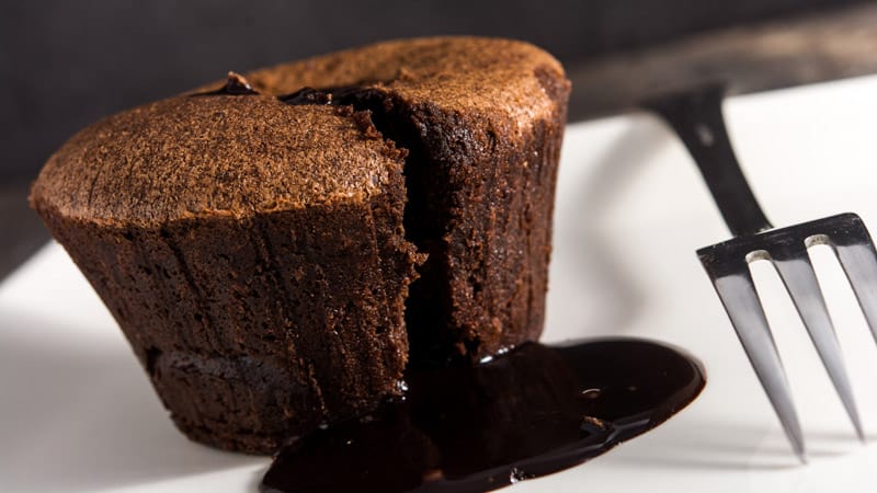 receta postre coulant Postre coulant