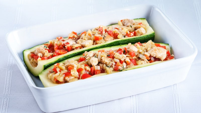 como hacer calabacines rellenos al horno Como hacer calabacines rellenos al horno