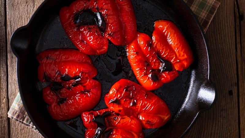 pimientos asados al horno Pimientos asados al horno