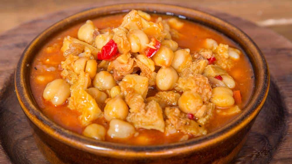 receta callos con garbanzos como hacer callos con garbanzos