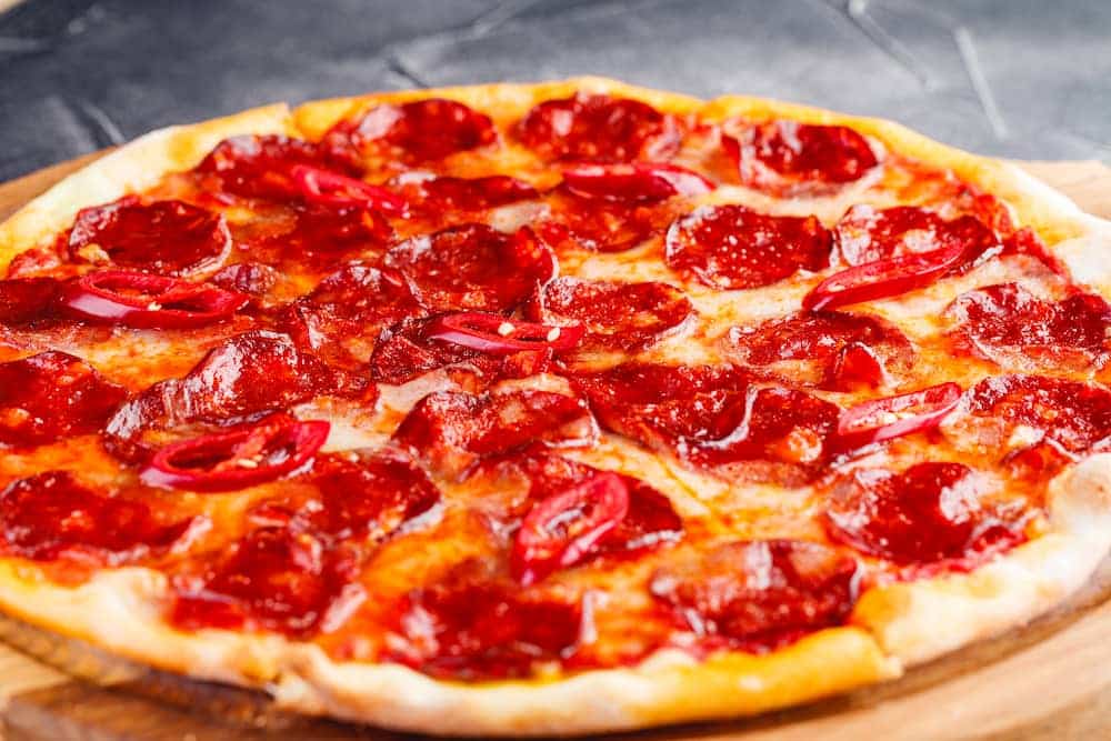 receta de pizza de pepperoni