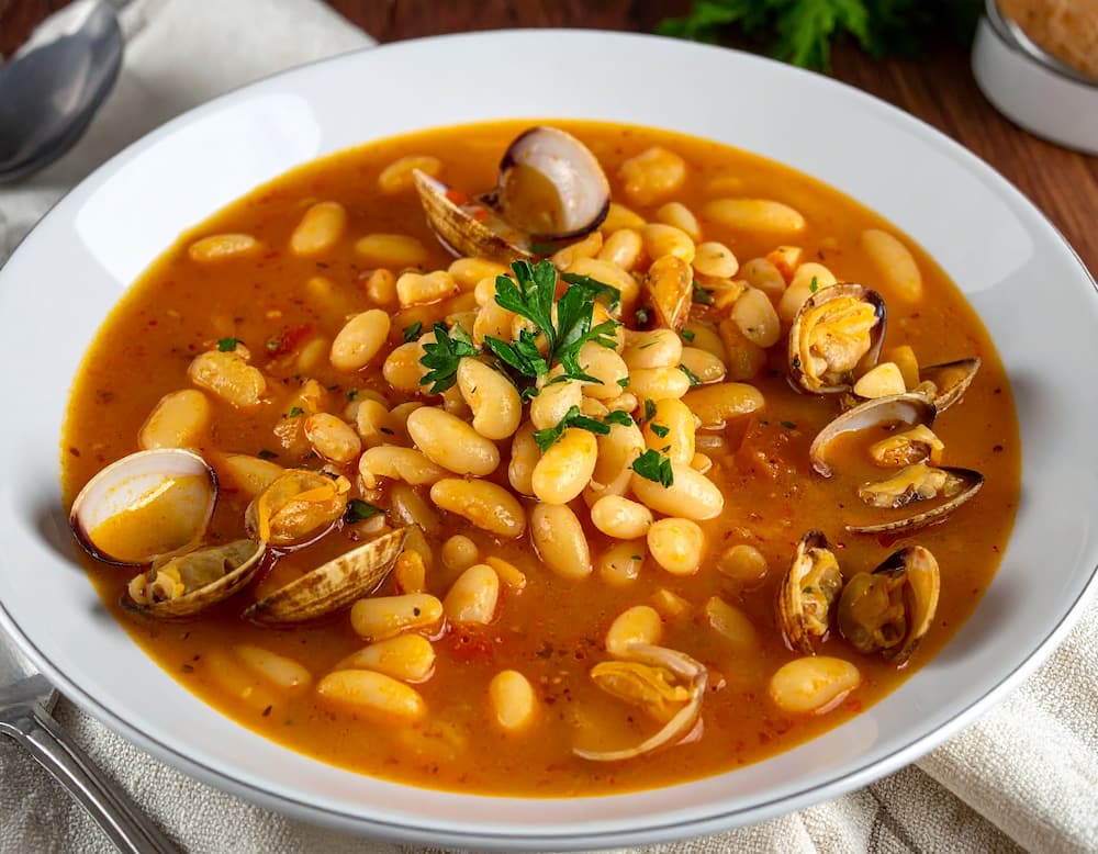 alubias con langostinos y almejas 1758537544 alubias con almejas y gambas