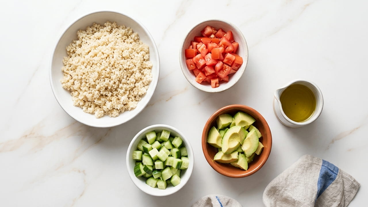 ingredientes ensalada de quinoa