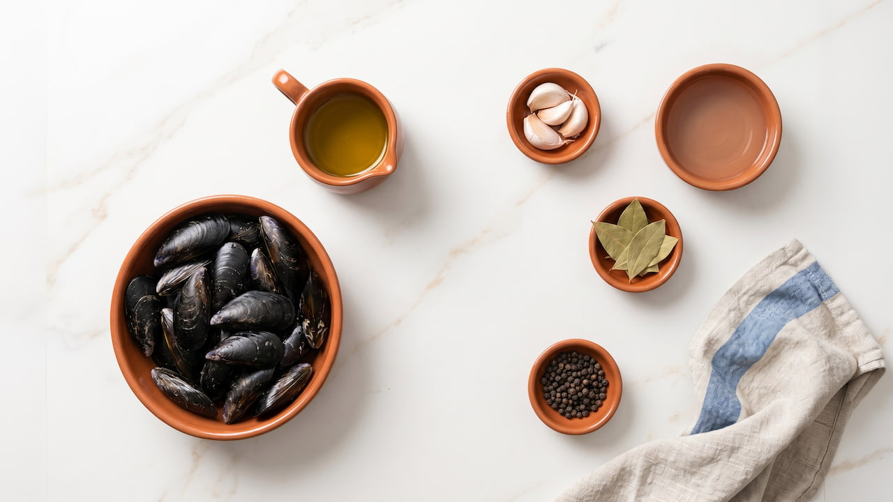 ingredientes mejillones en escabeche