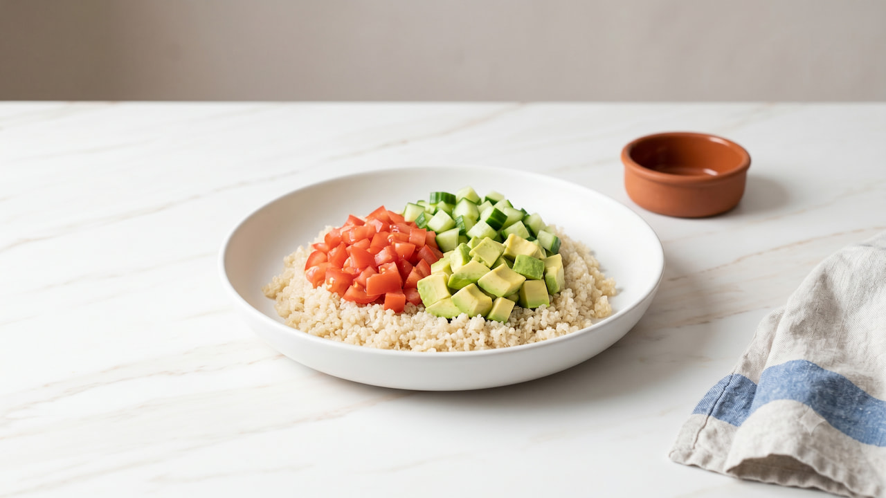 Variables de ensalada de quinoa
