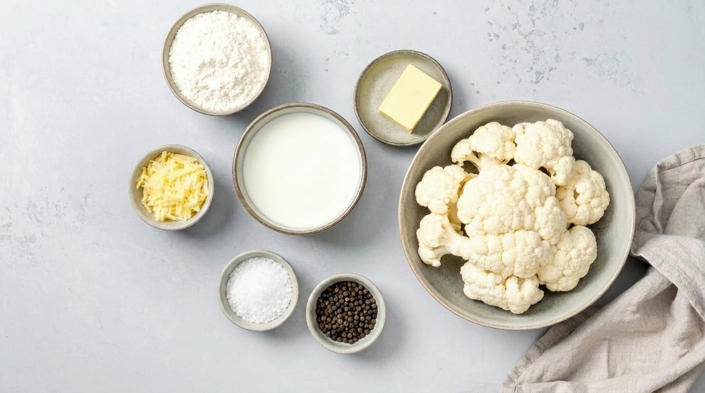 Ingredientes Coliflor con Bechamel 1787064193 1787064193 Ingredientes Coliflor con Bechamel